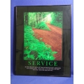 Framed Motivational Poster "Service", 24 x 30